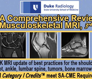 Meetings By Mail Duke Radiology - A Comprehensive Review of Musculoskeletal MRI, 3rd 2018