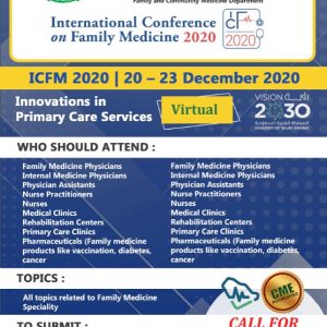 Saudi Society of Family and Community Medicine 2nd International Conference on Family Medicine ICFM 2020