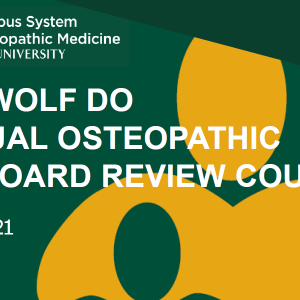 Michigan State University David L. Wolf, DO SCS 23rd Annual Osteopathic OB GYN Review Course 2021