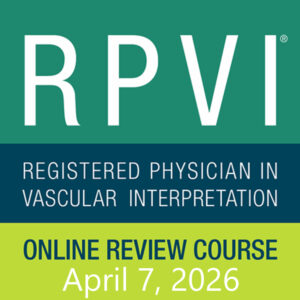 American Society of Echocardiography Registered Physician in Vascular Interpretation Online Review Course 2026