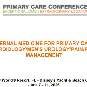 MER Primary Care Conferences Internal Medicine for Primary Care Cardio Mens Uro Pain Risk Mgmt 2026