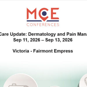 MCE Conferences Primary Care Update Dermatology and Pain Management Sep 11, 2026 - Sep 13, 2026