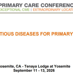 MER Primary Care Conferences Infectious Diseases for Primary Care Sep 11-13, 2026