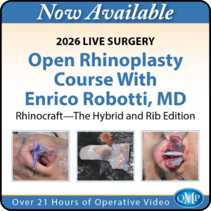 Quality Medical Publishing 2026 Live Surgery Open Rhinoplasty Course With Enrico Robotti, MD Rhinocraft-The Hybrid and Rib Edition