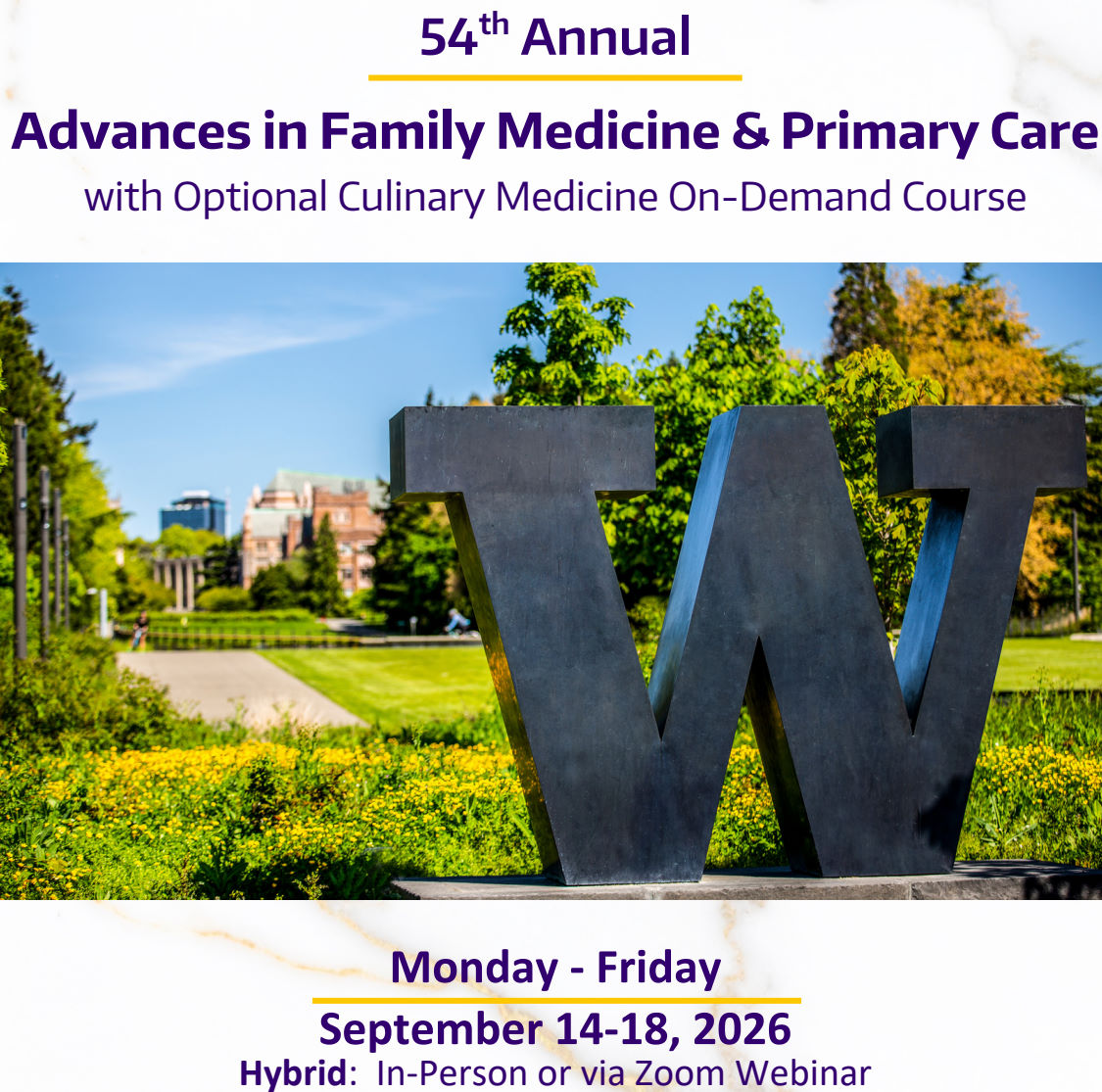 UW Medicine 54th Annual Advances in Family Medicine and Primary Care 2026